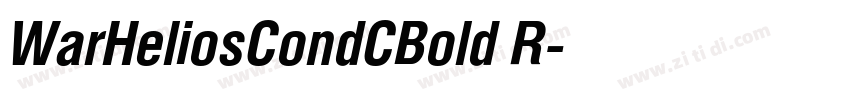WarHeliosCondCBold R字体转换